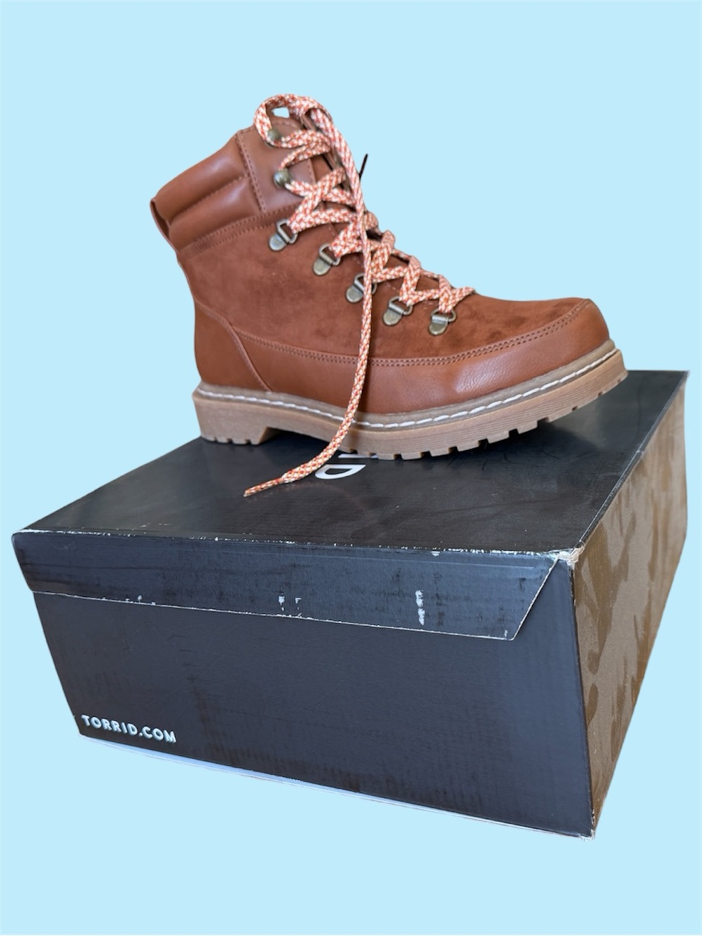 torrid Brown Lace-Up Hiker Boots